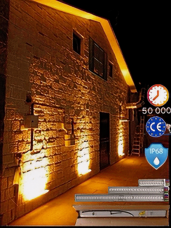 Ağaç Duvar Aydınlatma Wallwasher Led Cephe Işık Boyama Lambader Ip68 Kırılmaz Su Geçirmez 60CM