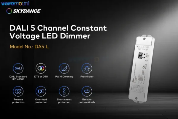 DALI RGB LED DİMMER  DRİVER  12-48DCV DA5 DT6/DT8  5 KANAL DENETLEYİCİ